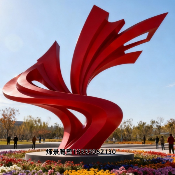 不锈钢抽象雕塑定做