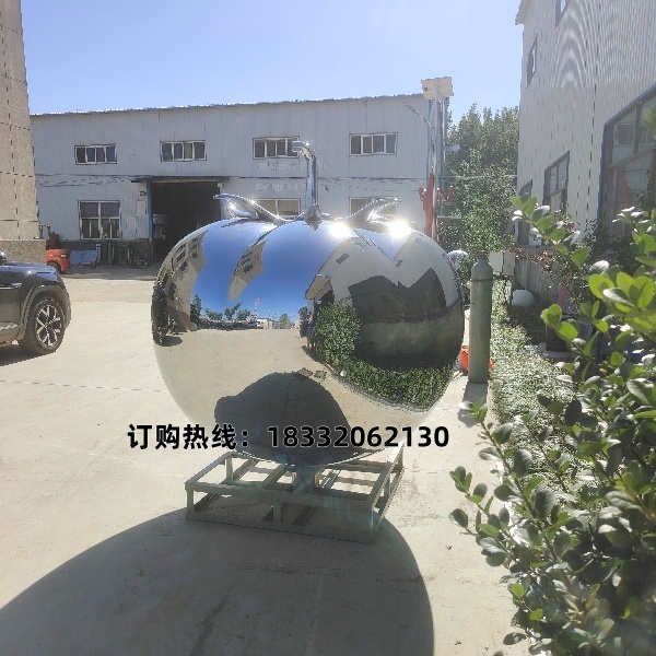 西红柿镜面不锈钢雕塑