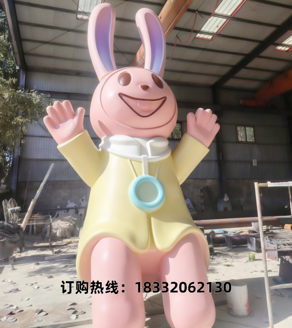 卡兔子不锈钢雕塑 卡兔子不锈钢雕塑