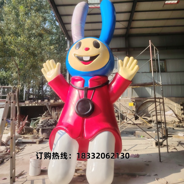 卡兔子不锈钢雕塑 卡兔子不锈钢雕塑